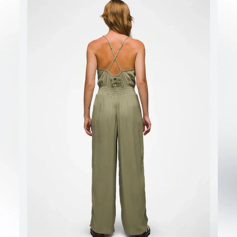 prAna Women's Sweet Agave Fernie Wide Leg Jumpsuit - Picture 3 of 11